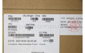 Lenovo 5M11A37412 MECH_ASM KBDW/C RUS BKLT(SUN) US BK