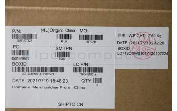 Lenovo 5M11A37422 MECH_ASM KBDW/C SPA BKLT(CHY) UK BK