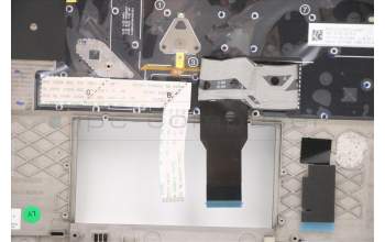 Lenovo 5M11A37437 MECH_ASM KBDW/C SWE/FIN BKLT(SUN) UK BK