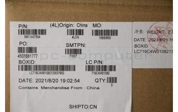 Lenovo 5M11A37554 MECH_ASM KBDW/C DEN BKLT(SUN)WW UK BK