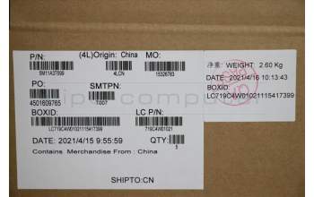 Lenovo 5M11A37599 C-Cover with keyboard,German,Black,Backlight,WWAN