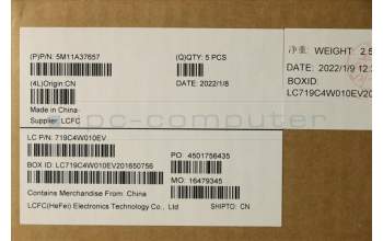 Lenovo 5M11A37657 MECH_ASM KBDW/C JPN BKLT(SUN)WW JP BK