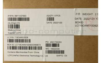 Lenovo 5M11A37693 MECH_ASM KBDW/C NORDIC BKLT(SUN)WW UK BK