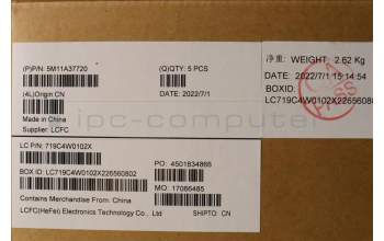 Lenovo 5M11A37720 MECH_ASM KBDW/C SPA BKLT(CHY)WW UK BK