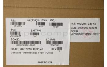 Lenovo 5M11A37734 MECH_ASM KBDW/C SWE/FIN BKLT(SUN)WW UKBK