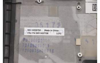 Lenovo 5M11A37736 MECH_ASM KBDW/C SWS BKLT(CHY)WW UK BK