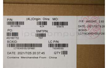 Lenovo 5M11A37852 MECH_ASM KBDW/C GER BKLT(TRA) UK GY