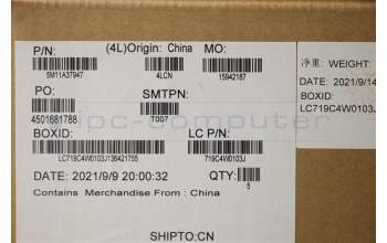 Lenovo 5M11A37947 MECH_ASM KBDW/C UKE BKLT(TRA) UK GY