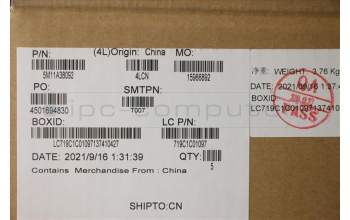 Lenovo 5M11A38092 MECH_ASM KB C SWS(PMX)PT UK BK