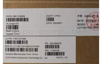 Lenovo 5M11A38094 MECH_ASM KB C SWS(TSG)PT UK BK