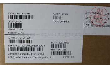 Lenovo 5M11A38096 MECH_ASM KB C SWS(SRX)PT UK BK