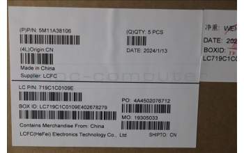 Lenovo 5M11A38106 MECH_ASM KB C UKE(TSG)PT UK BK