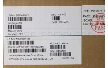 Lenovo 5M11A38421 MECH_ASM KB C ARA(PMX)PT FP US BK