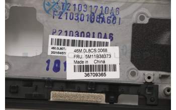 Lenovo 5M11B38373 C-Cover with keyboard, Spanish, Black, WLAN, UK