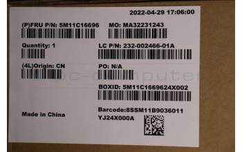 Lenovo 5M11C16696 MECH_ASM Mechanical panel,T,A560-27IOB