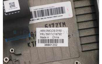 Lenovo 5M11C18792 C-Cover with keyboard, Hebrew, NO WWAN, US