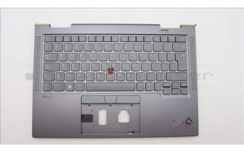 Lenovo 5M11C40955 C-Cover with keyboard, Spanish LA, Storm Grey, WLAN, UK