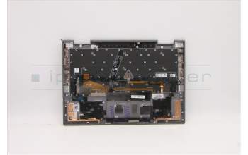 Lenovo 5M11C40993 C-Cover with keyboard, Arabic, Grey, WWAN, US