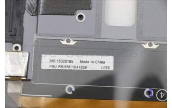 Lenovo 5M11C41039 C-Abdeckung mit Tastatur, Isländisch, sturmgrau, WLAN