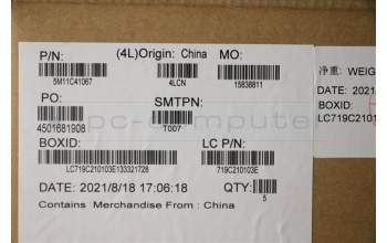 Lenovo 5M11C41067 C-Cover with keyboard, Bulgarian, Storm Grey, WWAN, UK