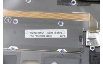 Lenovo 5M11C41070 MECH_ASM KBD BZL,WW,GY,SRX,FRA