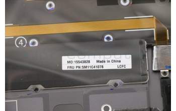 Lenovo 5M11C41078 MECH_ASM KBD BZL,WW,GY,SRX,POR