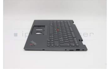 Lenovo 5M11C41094 C-Cover with keyboard, Nordic, Grey, WWAN, UK