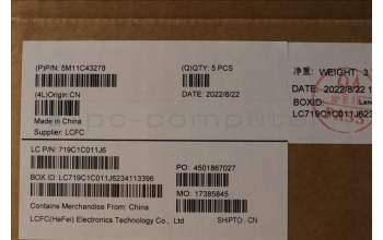 Lenovo 5M11C43278 MECH_ASM KB C JPN(TSG)PT FP JP BK