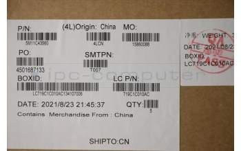 Lenovo 5M11C43560 MECH_ASM KB C FRA BKLT(PMX)PT UK BK