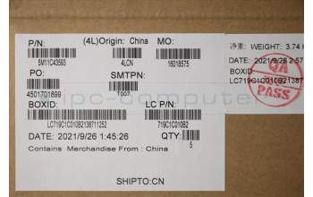 Lenovo 5M11C43593 MECH_ASM KBCSWE/FIN BKLT(PMX)PT UK BK