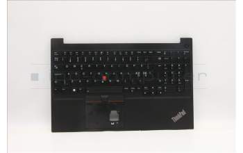 Lenovo 5M11C43598 C-Cover with keyboard, Nordic, Black, Backlight, UK