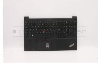 Lenovo 5M11C43599 C-Cover with keyboard, Switzerland, Black, Backlight, UK