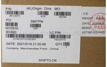 Lenovo 5M11C43770 MECH_ASM KB C FRA BKLT(PMX)PT FP UK BK