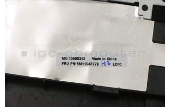 Lenovo 5M11C43779 MECH_ASM KB C HUN BKLT(PMX)PT FP UK BK