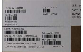 Lenovo 5M11C43829 MECH_ASM KB C JPN BKLT(SRX)PT FP JP BK