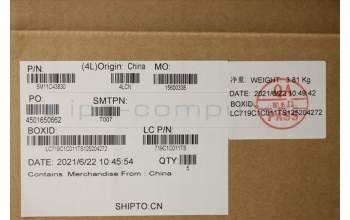 Lenovo 5M11C43830 MECH_ASM KB C TC BKLT(PMX)PT FP US BK