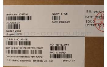 Lenovo 5M11C47291 MECH_ASM KB C 058 FRA(SRX)PT FPR UKBK