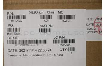 Lenovo 5M11C47292 MECH_ASM KB C ARA(PMX)PT FPR USBK