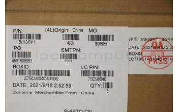 Lenovo 5M11C47411 MECH_ASM KB C FRA BKLT(PMX)PT UKBK