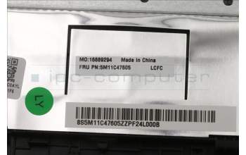 Lenovo 5M11C47605 MECH_ASM KB C ENG BKLT(SRX)PT FPR USBK