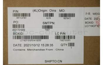 Lenovo 5M11C47901 MECH_ASM KBD W/C ENG BKLT(CHY) US BK