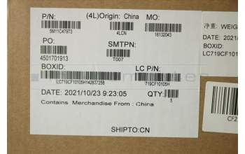 Lenovo 5M11C47973 MECH_ASM KBD W/C RUS BKLT(CHY) US BK