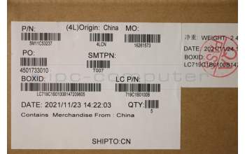 Lenovo 5M11C53237 MECH_ASM GRP KBD BZL,EURO ENG,WL,DB,CHY