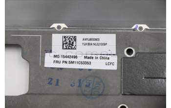 Lenovo 5M11C53353 MECH_ASM GRP KBD BZL,IND ENG,WW,DB,SUN