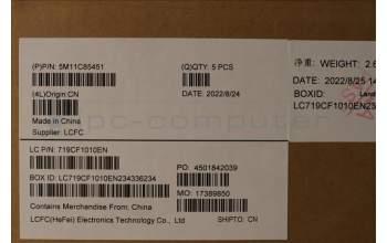 Lenovo 5M11C85451 MECH_ASM KBD W/C ITA BKLT(TRA) UKWWBK