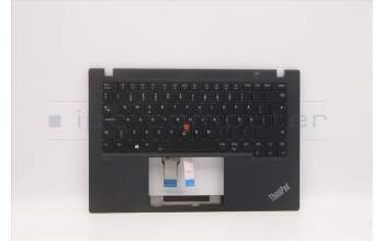Lenovo 5M11C85492 C-Cover with keyboard, Swedish/Finnish, Black, Backlight, WWAN, UK