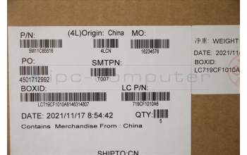 Lenovo 5M11C85516 C-Cover with keyboard, UK English, Black, Backlight, WWAN, UK