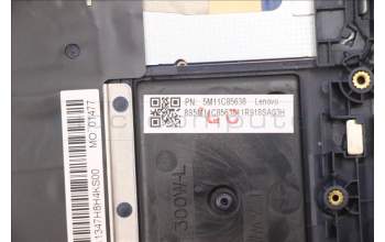 Lenovo 5M11C85638 C-Cover with keyboard, French, Black, No WWAN, US