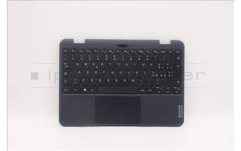 Lenovo 5M11C86100 C-Cover with keyboard, Italian, Black, No WWAN, UK