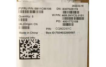 Lenovo 5M11C86106 C-Cover with keyboard, Spanish, Black, No WWAN, UK